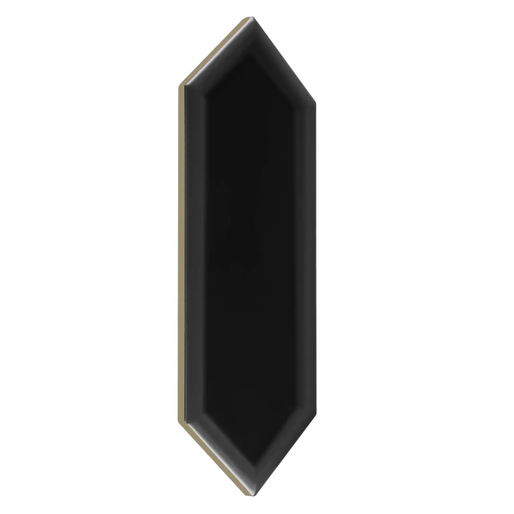Tritone Black 02 matt,płytka,ceramiczna,ściany,kuchnia,łazienka,7,5x22,7cm.