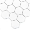Hexagon White 51 Matt,płytka,mozaika,ceramiczna,kuchnia,łazienka,ściany,podłogi,28x27,1cm