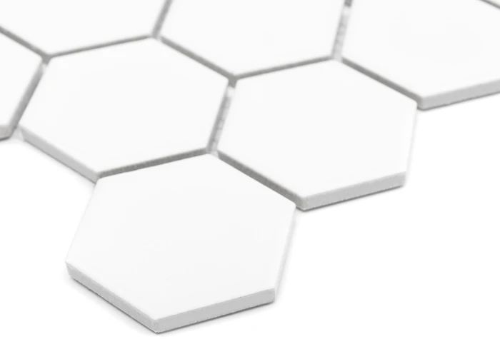 Hexagon White 51 Matt,płytka,mozaika,ceramiczna,kuchnia,łazienka,ściany,podłogi,28x27,1cm