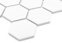 Hexagon White 51 Matt,płytka,mozaika,ceramiczna,kuchnia,łazienka,ściany,podłogi,28x27,1cm