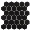 Hexagon Black 51 Matt,płytka,mozaika,ceramiczna,kuchnia,łazienka,ściany,podłogi,28x27,1cm.
