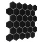 Hexagon Black 51 Matt,płytka,mozaika,ceramiczna,kuchnia,łazienka,ściany,podłogi,28x27,1cm.