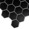 Hexagon Black 51 Matt,płytka,mozaika,ceramiczna,kuchnia,łazienka,ściany,podłogi,28x27,1cm.
