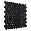 Mini Hexagon Black,płytka,mozaika,ceramiczna,kuchnia,łazienka,przedpokój,podłogi,ściany,30x26cm.