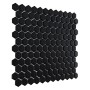 Mini Hexagon Black,płytka,mozaika,ceramiczna,kuchnia,łazienka,przedpokój,podłogi,ściany,30x26cm.