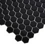 Mini Hexagon Black,płytka,mozaika,ceramiczna,kuchnia,łazienka,przedpokój,podłogi,ściany,30x26cm.
