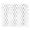 Mini Hexagon White,mozaika,płytka,ceramiczna,kuchnia,łazienka,przedpokój,podłogi,ściany,30x26cm.