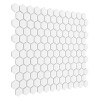 Mini Hexagon White,mozaika,płytka,ceramiczna,kuchnia,łazienka,przedpokój,podłogi,ściany,30x26cm.