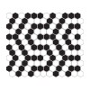 Mini Hexagon B&W CORAL,płytka,mozaika,ceramiczna,kuchnia,łazienka,przedpokój,podłogi,ściany,26x30cm.