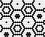 Mini Hexagon B&W BEE,płytka,mozaika,ceramiczna,kuchnia,łazienka,przedpokój,podłogi,ściany,26x30cm.