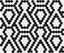 Mini Hexagon B&W LACE,płytka,mozaika,ceramiczna,kuchnia,łazienka,przedpokój,podłogi,ściany,26x30cm.