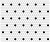 Mini Hexagon B&W SPOT,płytka,mozaika,ceramiczna,kuchnia,łazienka,przedpokój,podłogi,ściany,26x30cm.