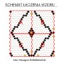 DUNIN Mini HexagonRombdance SCHEMAT ułożenia wzoru