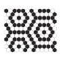 Mini Hexagon B&W NANO,płytka,mozaika,kuchnia,łazienka,przedpokój,podłogi,ściany,26x30cm.