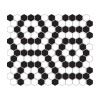 Mini Hexagon B&W NANO Premium matt,płytka,mozaika,ceramiczna,kuchnia,łazienka,przedpokój,podłogi,ściany,26x30cm.