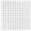 Pixello White matt mozaika biała ceramiczna kwadratowe elementy