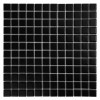 Pixello Black matt mozaika czarna ceramiczna kwadratowe elementy