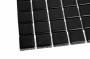 Pixello Black matt mozaika czarna ceramiczna kwadratowe elementy