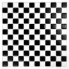 Pixello B&amp;W Mix matt mozaika biało czarna ceramiczna kwadratowe elementy szachownica