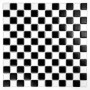 Pixello B&amp;W Mix matt mozaika biało czarna ceramiczna kwadratowe elementy szachownica