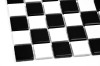 Pixello B&amp;W Mix matt  mozaika biało czarna ceramiczna kwadratowe elementy szachownica
