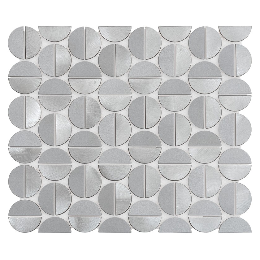 Allumi Tabs Silver,Płytka,mozaika,metalowa,kuchnia,łazienka,ściany,35x29,8cm