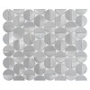 Allumi Tabs Silver,Płytka,mozaika,metalowa,kuchnia,łazienka,ściany,35x29,8cm