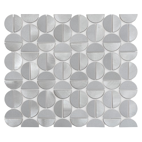 Allumi Tabs Silver,Płytka,mozaika,metalowa,kuchnia,łazienka,ściany,35x29,8cm