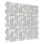 Allumi Tabs Silver,Płytka,mozaika,metalowa,kuchnia,łazienka,ściany,35x29,8cm