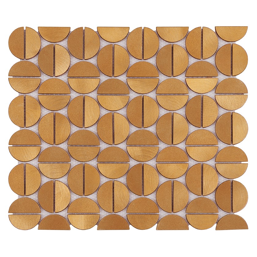 Allumi Tabs Brass Gold,płytka,mozaika,metalowa,kuchnia,łazienka,ściany,35x29,8cm.