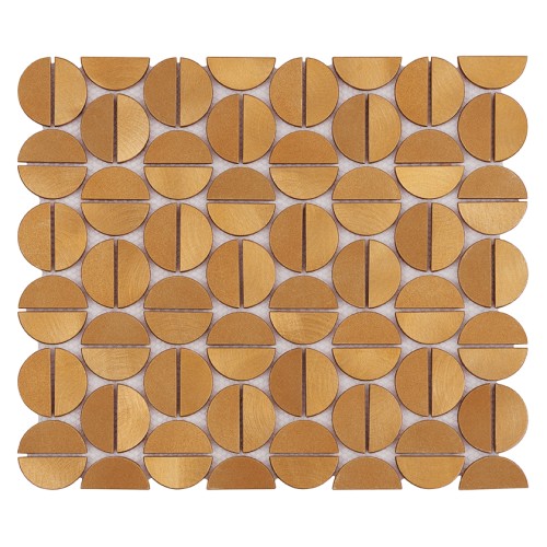 Allumi Tabs Brass Gold,płytka,mozaika,metalowa,kuchnia,łazienka,ściany,35x29,8cm.