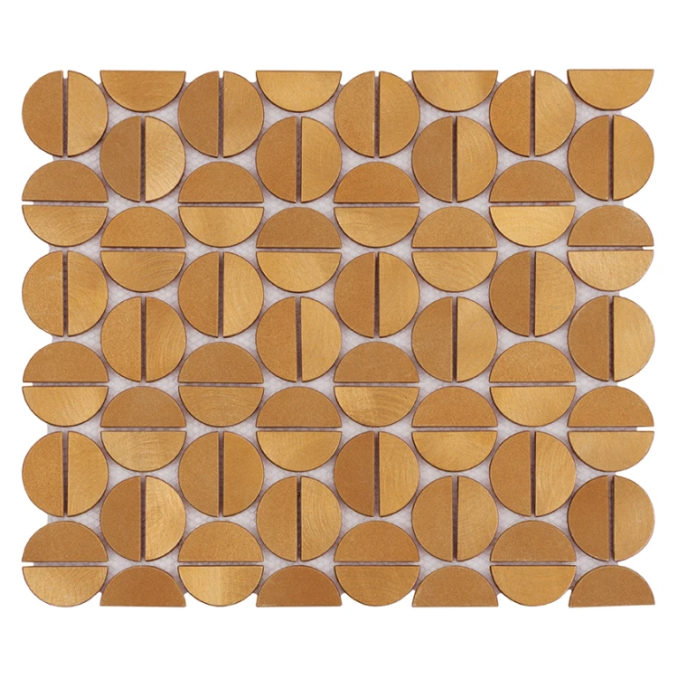 Allumi Tabs Brass Gold,płytka,mozaika,metalowa,kuchnia,łazienka,ściany,35x29,8cm.