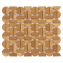 Allumi Tabs Brass Gold,płytka,mozaika,metalowa,kuchnia,łazienka,ściany,35x29,8cm.