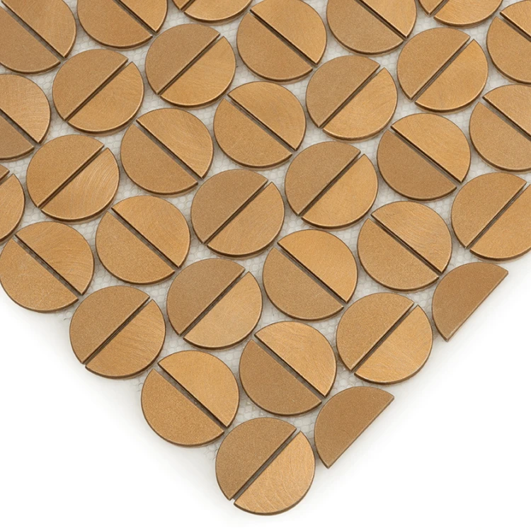 Allumi Tabs Brass Gold,płytka,mozaika,metalowa,kuchnia,łazienka,ściany,35x29,8cm.