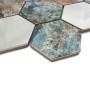 Allumi Hexagon Patina 73,płytka,mozaika,metalowa,kuchnia,łazienka,ściany,29,2x24,8cm