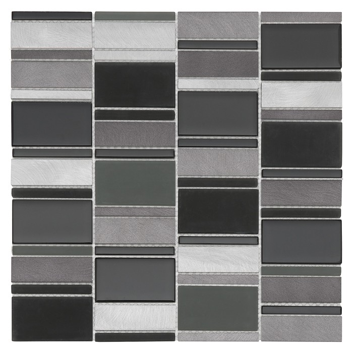 Mozaika Allumi Piano Grey 73,płytka,mozaika,metalowa,kuchnia,łazienka,ściany,29,3x29,8cm.