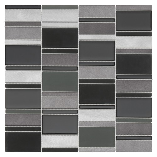 Mozaika Allumi Piano Grey 73,płytka,mozaika,metalowa,kuchnia,łazienka,ściany,29,3x29,8cm.