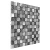 ALLUMI GREY MIX 23,płytka,mozaika,metalowa,kuchnia,łazienka,ściany,30x30cm.
