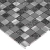 ALLUMI GREY MIX 23,płytka,mozaika,metalowa,kuchnia,łazienka,ściany,30x30cm.