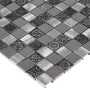 ALLUMI GREY MIX 23,płytka,mozaika,metalowa,kuchnia,łazienka,ściany,30x30cm.