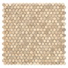 ALLUMI GOLD HEXAGON 14,płytka,mozaika,metalowa,kuchnia,łazienka,ściany,30x30cm.