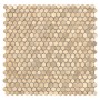ALLUMI GOLD HEXAGON 14,płytka,mozaika,metalowa,kuchnia,łazienka,ściany,30x30cm.