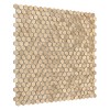 ALLUMI GOLD HEXAGON 14,płytka,mozaika,metalowa,kuchnia,łazienka,ściany,30x30cm.