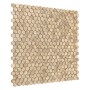 ALLUMI GOLD HEXAGON 14,płytka,mozaika,metalowa,kuchnia,łazienka,ściany,30x30cm.