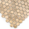 ALLUMI GOLD HEXAGON 14,płytka,mozaika,metalowa,kuchnia,łazienka,ściany,30x30cm.
