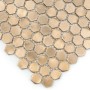 ALLUMI GOLD HEXAGON 14,płytka,mozaika,metalowa,kuchnia,łazienka,ściany,30x30cm.