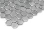 ALLUMI SILVER HEXAGON 14,płytka,mozaika,metalowa,kuchnia,łazienka,ściany,30x30cm.