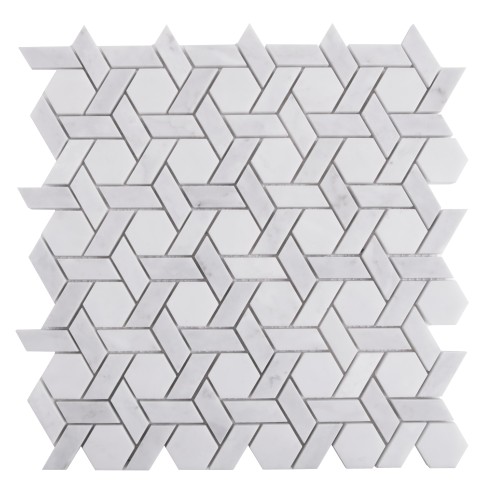 Carrara White Armor,płytka,mozaika,kamienna,kuchnia,łazienka,przedpokój,podłogi,ściany,30x29cm.