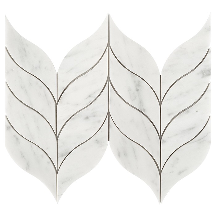 Carrara White Calamus,płytka,mozaika,kamienna,kuchnia,łazienka,przedpokój,podłogi,ściany,29,5x20cm.