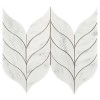 Carrara White Calamus,płytka,mozaika,kamienna,kuchnia,łazienka,przedpokój,podłogi,ściany,29,5x20cm.